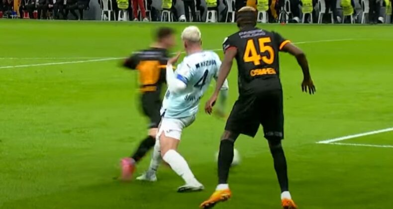 Adana Demirspor’un çekildiği Galatasaray maçındaki pozisyonun VAR kaydı