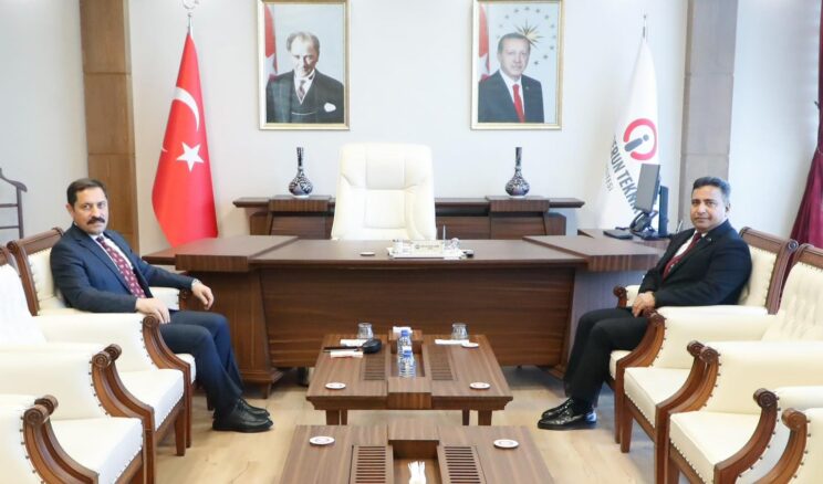 VALİ MASATLI’DAN, REKTÖR DURUEL’E HAYIRLI OLSUN ZİYARETİ