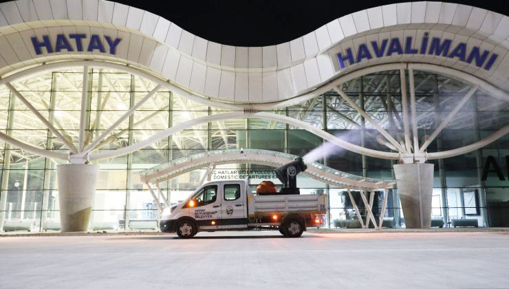 HBB’DEN HAVALİMANINA İLAÇLAMA ÇALIŞMALARI