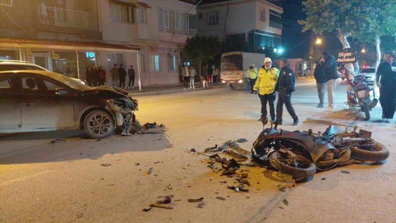 Hatay’da Otomobille Çarpışan Motosiklet Kazasında 2 Yaralı