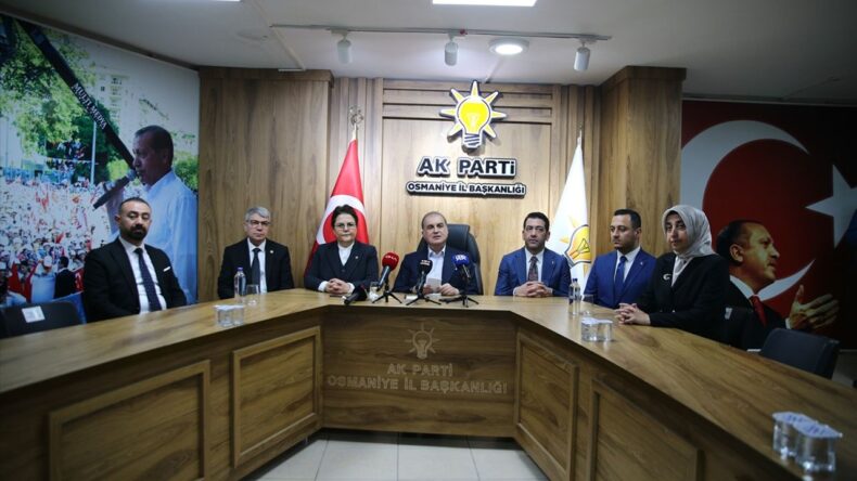 Ömer Çelik’ten Osmaniye İl Başkanlığı’nda Açıklamalar