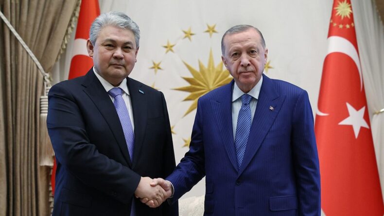 Cumhurbaşkanı Erdoğan, Kazakistan Dışişleri Bakanı Koşerbayev’i Kabul Etti