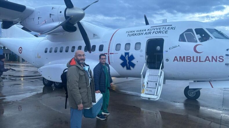 Hava Kuvvetleri Komutanlığı Ambulans Uçakla Kalp Grefti Ulaştırdı