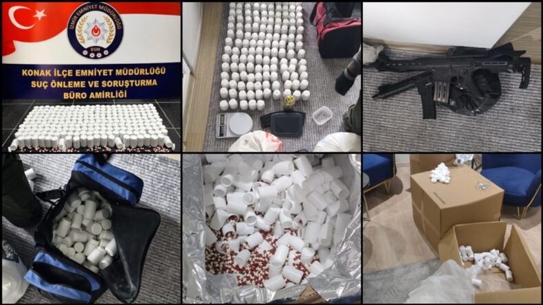 İzmir’de Uyuşturucu Operasyonu: 450 Bin Hap ve 1 Kilo 660 Gram Kokain Ele Geçirildi