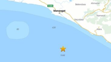 Antalya Körfezi’nde 4,1 Büyüklüğünde Deprem Meydana Geldi