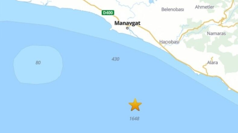 Antalya Körfezi’nde 4,1 Büyüklüğünde Deprem Meydana Geldi