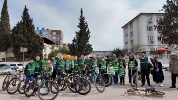 Hatay’da Yeşilay Haftası Kapsamında Bisiklet Turu Düzenlendi