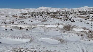 Toroslar’da Obruklar Karla Doldu
