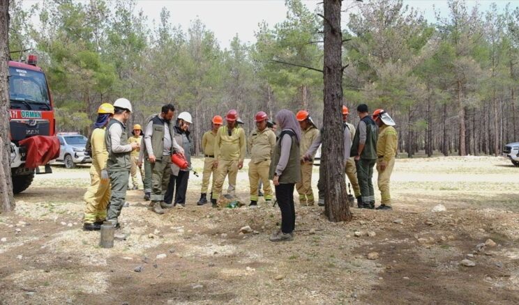 Mersin’de yaz sezonu öncesi orman yangını tatbikatı yapıldı