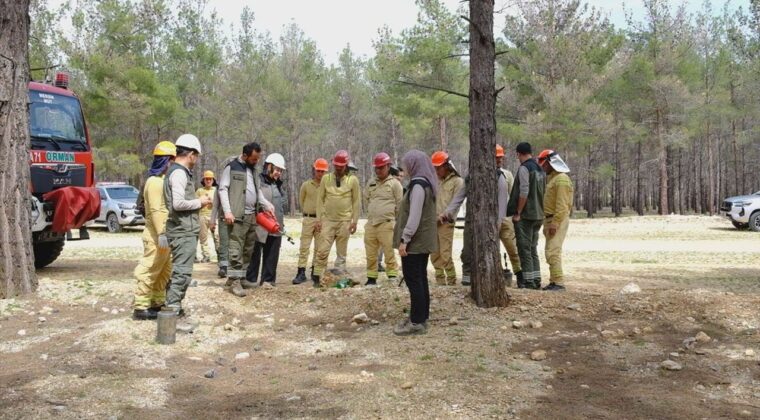 Mersin’de yaz sezonu öncesi orman yangını tatbikatı yapıldı