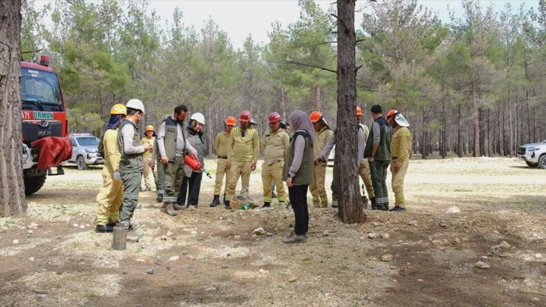 Mersin’de yaz sezonu öncesi orman yangını tatbikatı yapıldı