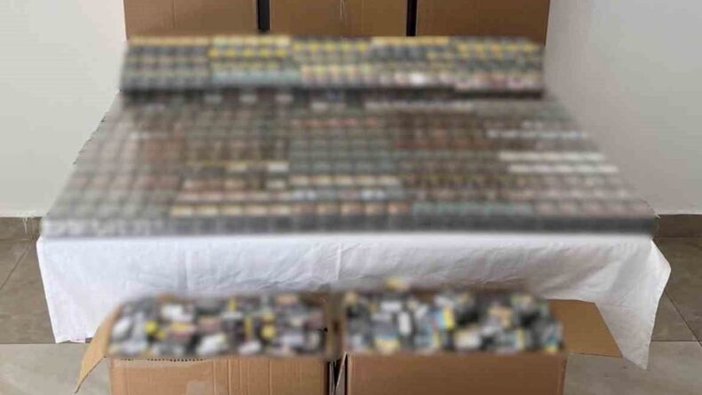 Antalya’da 1 milyon lira değerinde kaçak sigara ele geçirildi