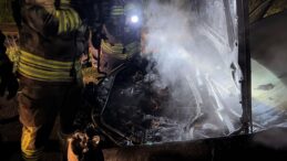 Otomobilde Çıkan Yangın Söndürüldü