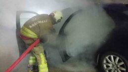 Arsuz’da Seyir Halindeki Otomobil Yangını Söndürüldü