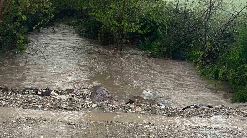 Düziçi’nde Şiddetli Yağış Tarım Arazilerini Etkiledi