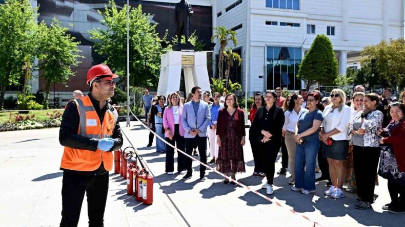 Muratpaşa’da yangın tatbikatı yapıldı