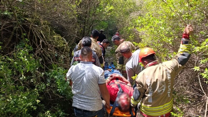 Uçurumdan Düşen Kişi Yaralandı