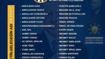 AK Parti Reyhanlı’da “Kemal Demiri” Dönemi: Yeni Yönetim Sahaya İniyor!