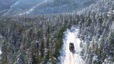 Adana Feke’de Kar 1 Metreyi Aştı, Çocuklar Kızakla Eğlendi