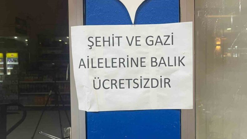 Alanyalı Balıkçıdan Şehit ve Gazilere Ücretsiz Balık Desteği