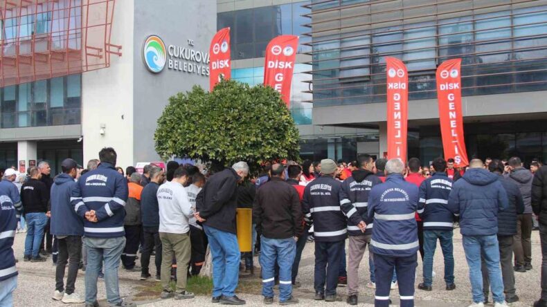 Çukurova Belediyesi’nde İşçi Krizi: Eylem Yapıldı