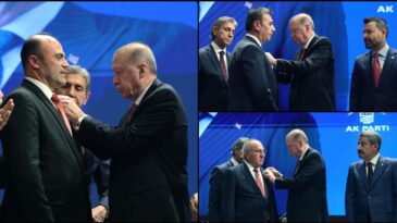 Cumhurbaşkanı Erdoğan, AK Parti’ye Katılan Belediye Başkanlarına Rozetlerini Taktı