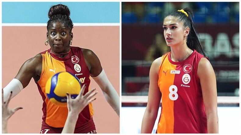 Galatasaraylı Voleybolcular Myriam Sylla ve Yasemin Güveli Darta Bevo Maçında Forma Giyemeyecek
