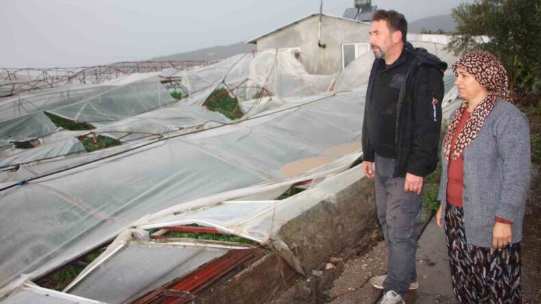 Kumluca’da Hortumun Verdiği Hasar Gündüz Ortaya Çıktı