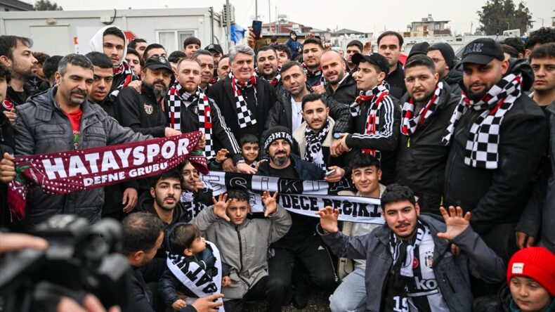 Beşiktaş Kulübü Başkanı Adalı, Hatay’da Depremzedelerle Buluştu