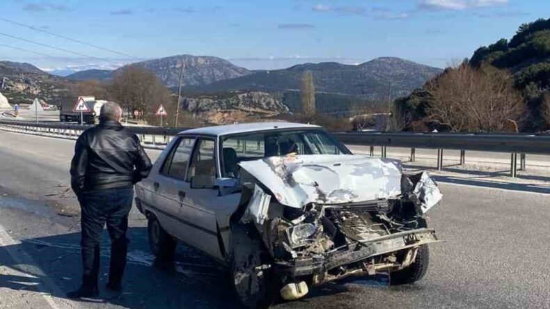 Burdur’da Tır ile Otomobil Çarpıştı: 1 Yaralı
