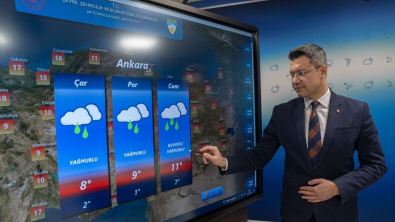 Hafta Boyunca Yurt Genelinde Yağışlı Hava Etkili Olacak