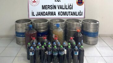Mersin’de 685 Litre Sahte İçki Ele Geçirildi