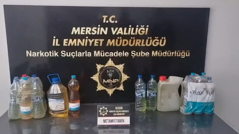 Mersin’de Takibe Alınan Cipte 27 Litre Sentetik Uyuşturucu Ele Geçirildi