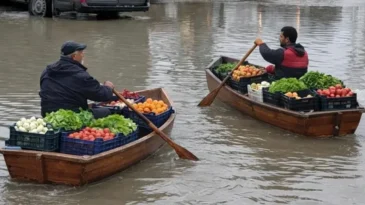 Antakya Sebze Hali Yolu Göle Döndü: Vatandaşlar Özel Görsel Hazırladı!