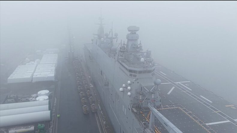 TCG Anadolu, Steadfast Dart-26 Tatbikatı’nda Görevli Kara Unsurlarını Almanya’ya Ulaştırdı