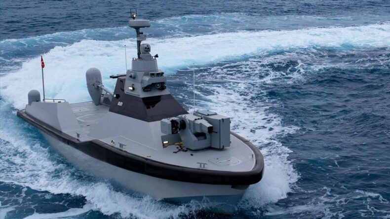 Türkiye’nin İlk Silahlı İnsansız Deniz Aracı Yerli Silahıyla Göreve Başladı