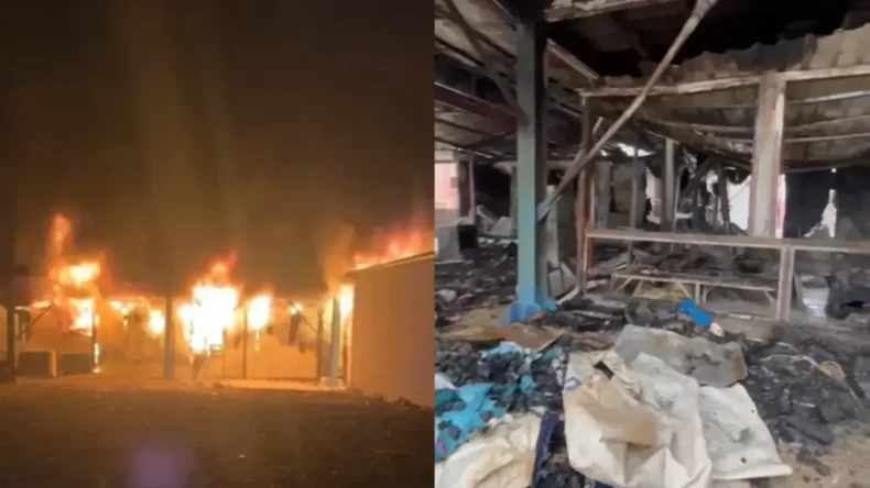 Güzelburç’ta Konteyner Yandı: Aile Kış Günü Her Şeyini Kaybetti