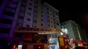 Yangında Evdeki Tüp Patladı: 13 Kişi İtfaiye Ekipleri Tarafından Kurtarıldı