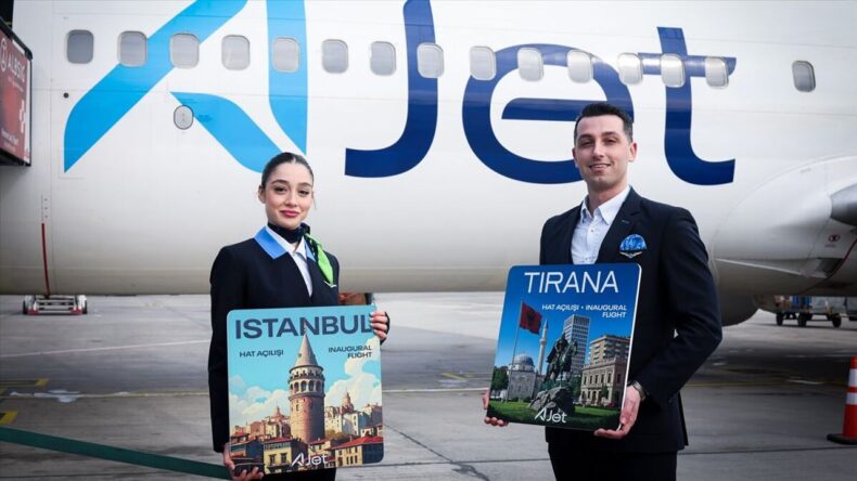 AJet’in Tiran Seferleri Başladı