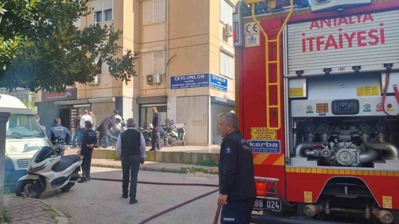 Motosiklet Tamirhanesinde Yangın Korkuttu