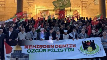 İsrail’in Küresel Sumud Filosu’na Saldırısı Protesto Edildi