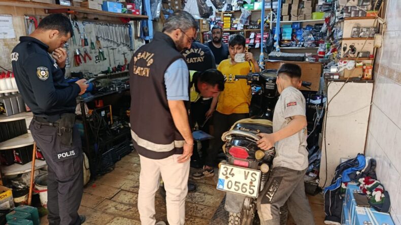 Motosiklet Tamirhanelerine Denetim Yapıldı