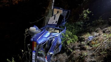 Adana’da ağaca çarpan otomobildeki 3 kişi yaralandı