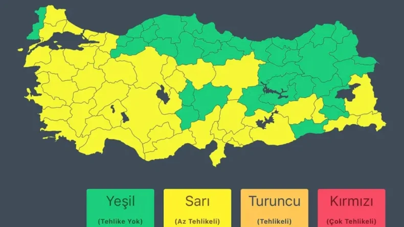 İçişleri Bakanlığı’ndan Sarı Kodlu Uyarı: Kuvvetli Sağanak Yağış Bekleniyor