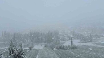 Mayıs Ayında Burdur’un Yüksek Kesimlerinde Kar Yağışı