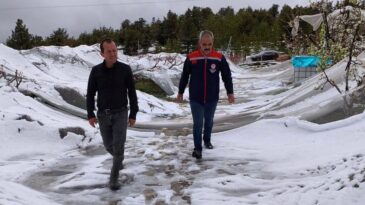 Toroslar’da yağışın ardından hasar tespit çalışmaları başladı