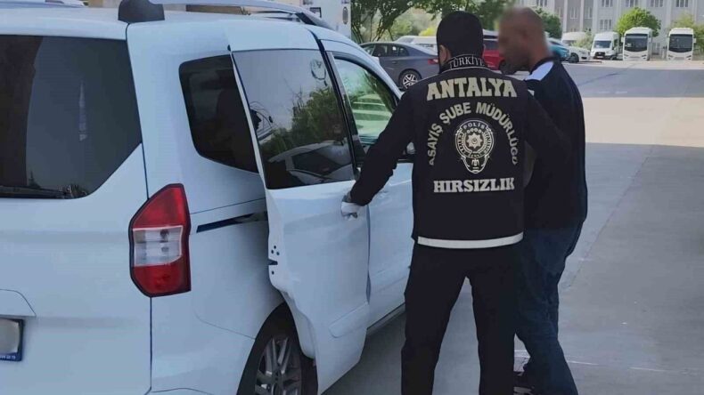 Antalya’da 410 bin lira değerinde ziynet eşyası çalan hırsız yakalandı