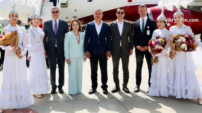 Almatı’dan Gazipaşa-Alanya Havalimanına İlk Uçak Seferi Gerçekleşti