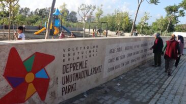 Voleybolun Unutulmaz Evlatları Anıt Parkı Açıldı