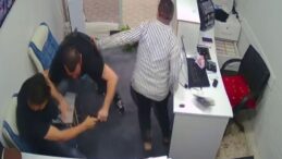 Döviz bürosuna silahlı saldırı: Korku dolu anlar kamerada